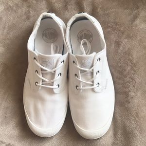 Palladium low-cut white sneakers